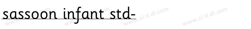sassoon infant std字体转换 sassoon infant std字体转换